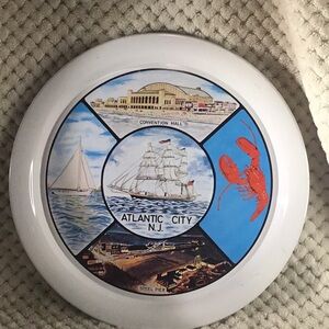 Atlantic City Metal Souvenir Plate